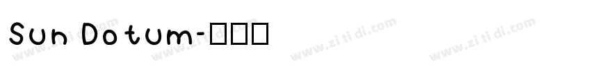 Sun Dotum字体转换